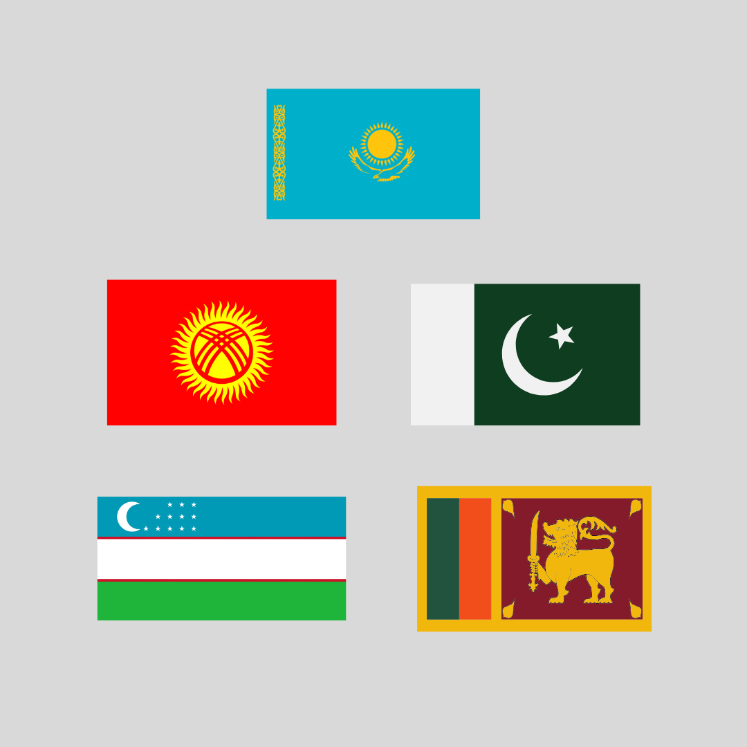 Central Asia eSIM ALL IN ONE valid for Kazakhstan, Kyrgyzstan, Pakistan, Uzbekistan & Sri Lanka